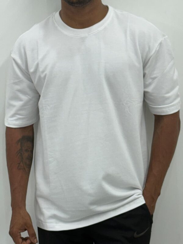 Drop Shoulder (Oversized) T-shirts – White
